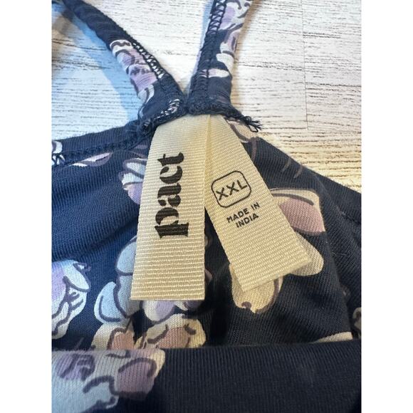 Pact Blue Floral Dress - Picture 5 of 9